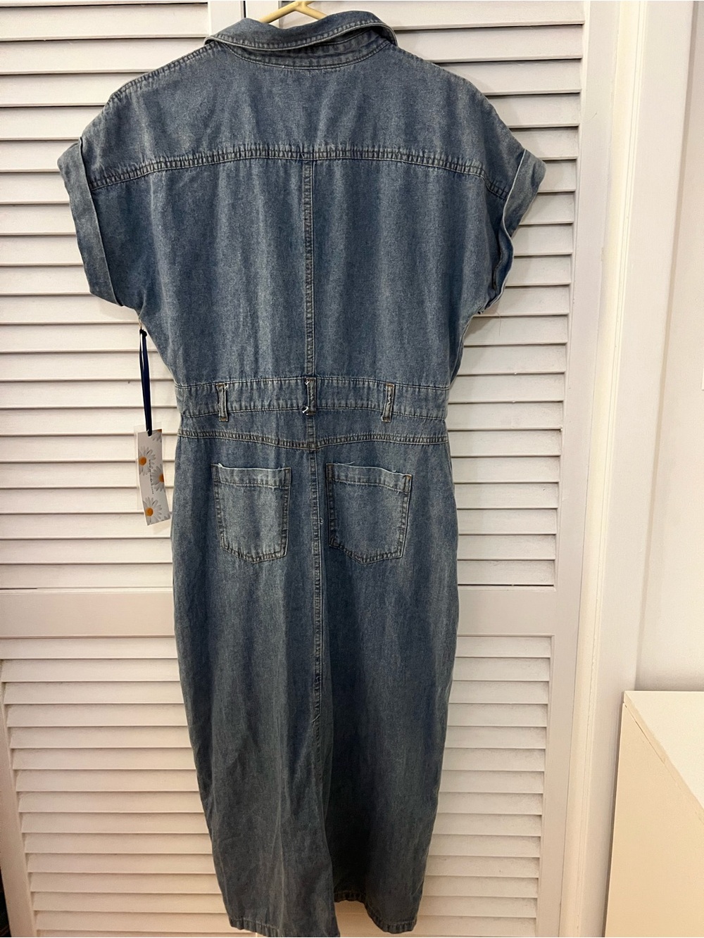 NEW Given Kale Blue Jean Dress Medium - boutique brand - Picture 7 of 8